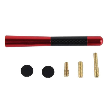 Polished Carbon Fiber Aluminum Short Antenna for Universal Use, 12cm