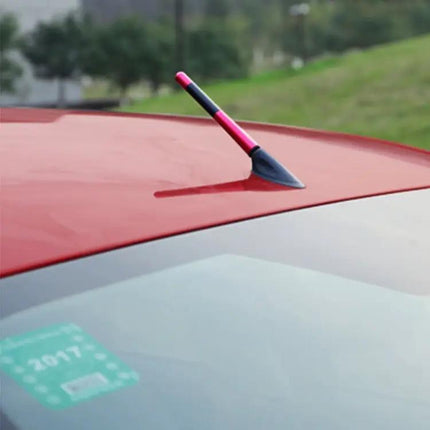 Polished Carbon Fiber Aluminum Short Antenna for Universal Use, 12cm