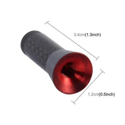 Compact Carbon Fiber Aluminum Short Antenna with Universal Base