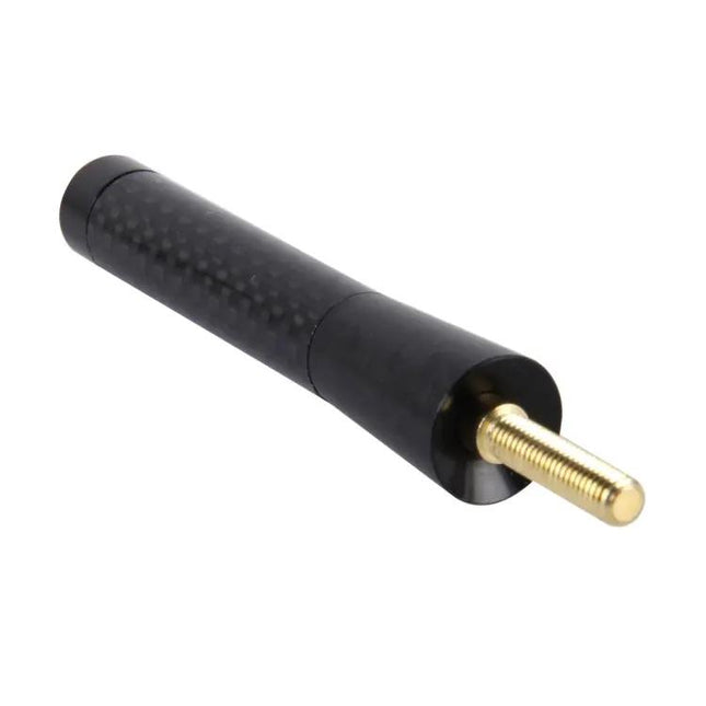 Polished Carbon Fiber Aluminum Short Car Antenna, 8cm Length | Syndmart