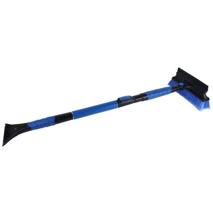 Extendable Car Snow Brush with Ice Scraper and Squeegee for Winter Use - 51in telescoping snow brush with scraper and squeegee