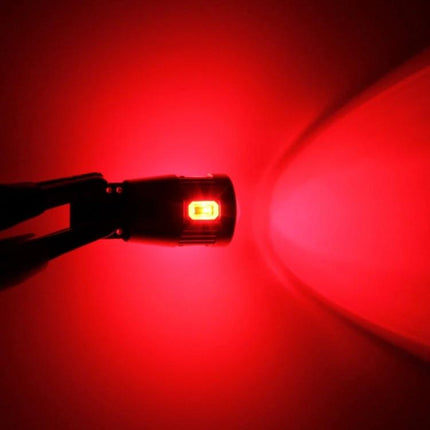2-Pack T10 Car Clearance Lights for Vehicles, Night Visibility - red LED illuminated clearance light showing bright beam