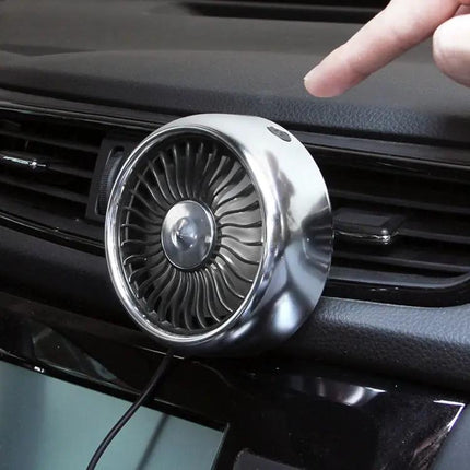 Multi-Function Portable Car Vent Clip Fan Black for Dashboard
