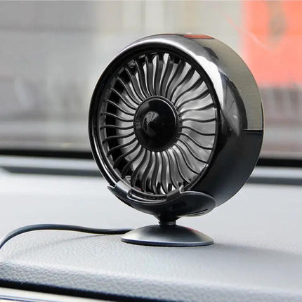 Multi-Function Portable Car Vent Clip Fan Black for Dashboard