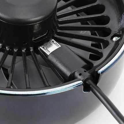 Multi-Function Portable Car Vent Clip Fan Black for Dashboard