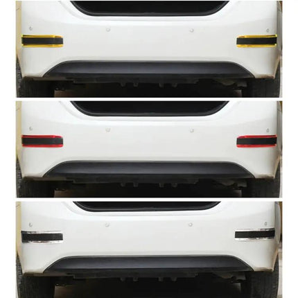 Universal Carbon Fiber Car Door Threshold Decoration Strip in Gold, 5CM x 2M