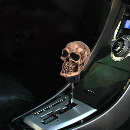 Comfortable Skull Shaped Gear Shift Knob for All Cars - ergonomic skull car gear shift knob for better control and comfort