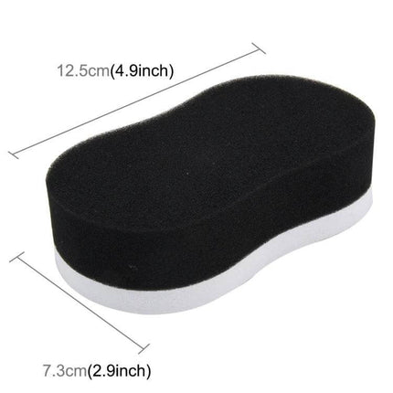 High-Density Foam Car Wax Sponge for Vehicle Cleaning black ergonomic dual-layer sponge 12.5cm x 7.3cm for car waxing and detailing
