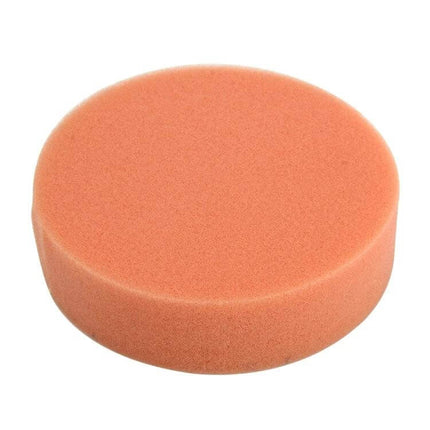 Alt Tag: Round Car Wax Sponge Set, 12 Pieces for Vehicle Cleaning - single orange round polishing sponge for car wax and cleaning