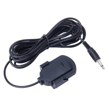 Car Audio Microphone 3.5mm Jack 2.1m Wired Mic For Auto DVD Radio - black wired 2.1m mic with 3.5mm plug for car DVD players and hands-free systems