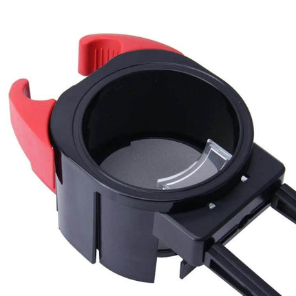 Shunwei Multifunctional Car Air Vent Holder for Phones and Drinks - black and red vent-mounted phone and drink holder, cup and phone slot