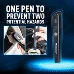 Versatile Aid for Everyday Car Brake and Tire Checks – compact pen-style brake fluid moisture tester and tire pressure checker for quick safety checks
