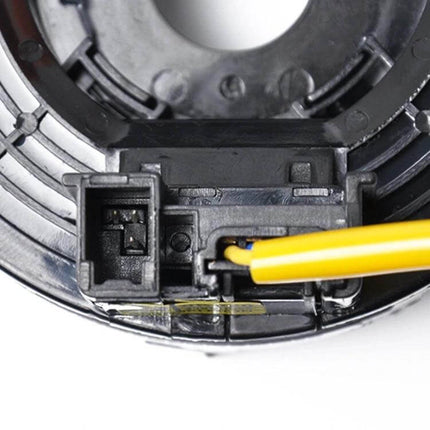 Hilux Steering Wheel Clock Spring Replacement 2005-2013 close-up of connector and wiring on clock spring assembly
