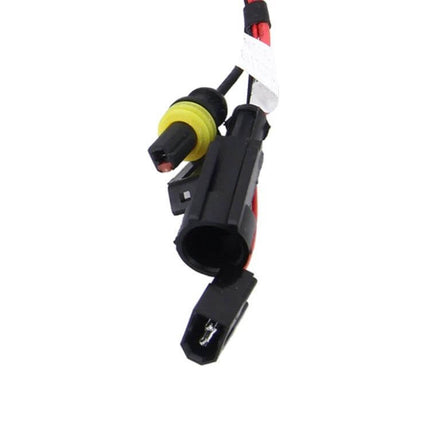 H4 HID Bulbs For Car Headlights 2 Pack Bright White – close-up of wiring harness and connectors for 55W HID xenon bulb replacement