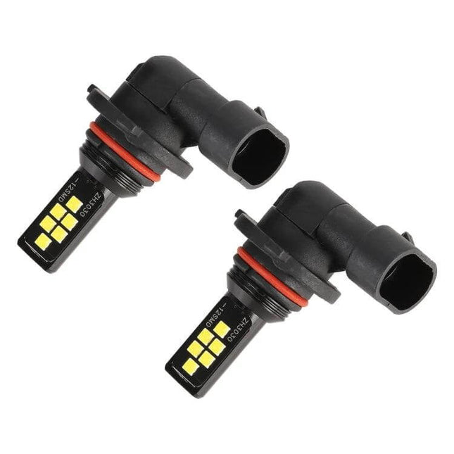 LED 9006 Car Fog Light Bulbs 6000K White, 2 Pack for Night Driving - plug-and-play 9006 replacement pair with bright 6000K white LEDs