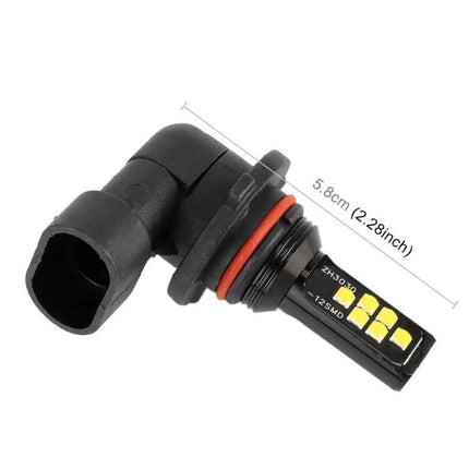 LED 9006 Car Fog Light Bulbs 6000K White, 2 Pack for Night Driving - 9006 LED bulb plug-and-play replacement with 6000K white light