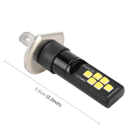 White Car Fog Light 2 Pack For Everyday Night Driving - close-up LED replacement fog lamp with 6 SMD chips, 2.2-inch compact design for easy installation