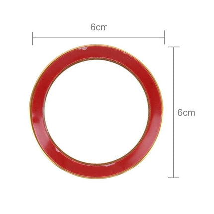 Aluminium Alloy Decorative Steering Wheel Ring Cover for BMW Cars in red 6cm protective decorative ring for steering wheel
