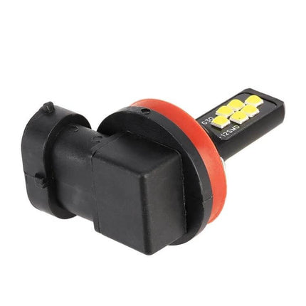 Fog Light Kit for Cars White Beam Easy Installation LED fog lamp bulb with red seal, energy-efficient low-power design for improved visibility