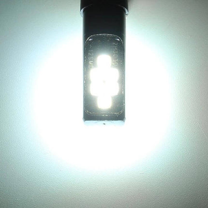 Fog Light Kit for Cars White Beam Easy Installation shown lit LED bulb demonstrating bright white fog illumination and compact plug-and-play design