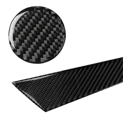 Set of 3 Carbon Fiber Decorative Stickers for Audi A3 Gear Panel - black carbon fiber pattern trim for gear area