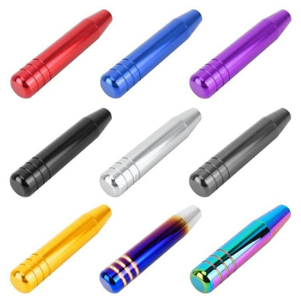Universal 18cm Long Strip Car Gear Shift Knob for Everyday Driving - colorful anodized aluminum options for ergonomic daily driving