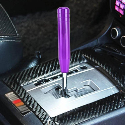 Universal 18cm Long Strip Car Gear Shift Knob for Everyday Driving purple ergonomic knob in carbon-fiber console, 18cm length for manual commuting