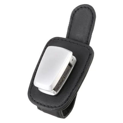Multi-Functional Leather Holder for Car Sunglasses Storage