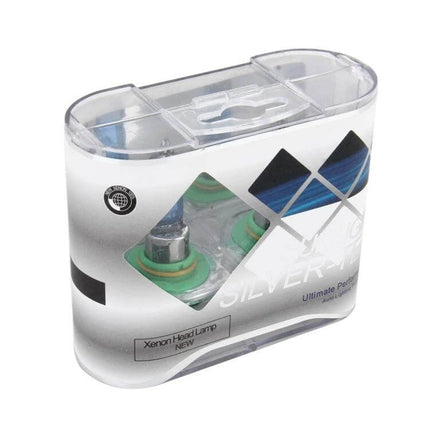 9005 Headlight Bulbs, 2-Pack For Everyday Driving Comfort packaged pair in clear retail case showing bulbs and easy-install design