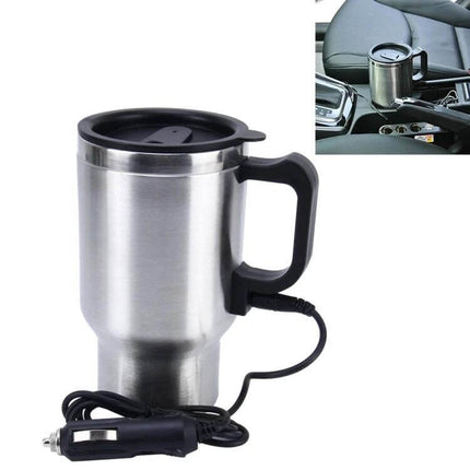 Stainless Steel Car Mug Electric Kettle 12V For Coffee - 300ml stainless steel travel kettle with cup and 12V car plug