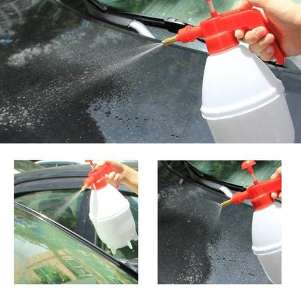 KANEED 1.5L Hand Pump Sprayer for Gardening and Cleaning spraying cleaning solution on car and windows