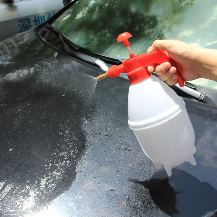 KANEED - Pulverizador de agua a presión manual resistente a la corrosión de 1,5 l con bomba manual para lavar el coche y hacer jardinería