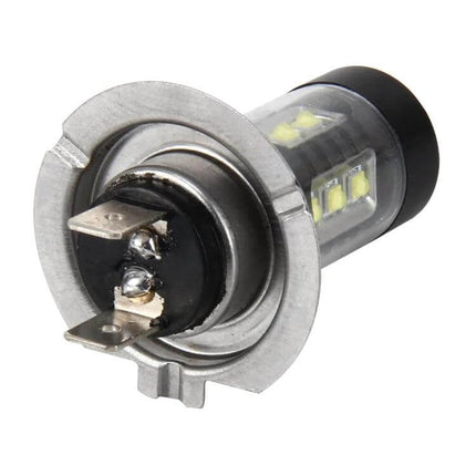 Alt Tag: H7 Car Fog Light For Easy Installation And Everyday Use - LED replacement bulb showing metal base and side LEDs for clear fog visibility