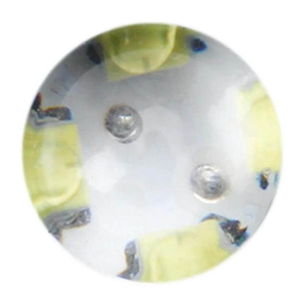 H7 Car Fog Light For Easy Installation And Everyday Use close-up LED bulb lens showing two diodes and yellow mounts for vehicle fog lamp