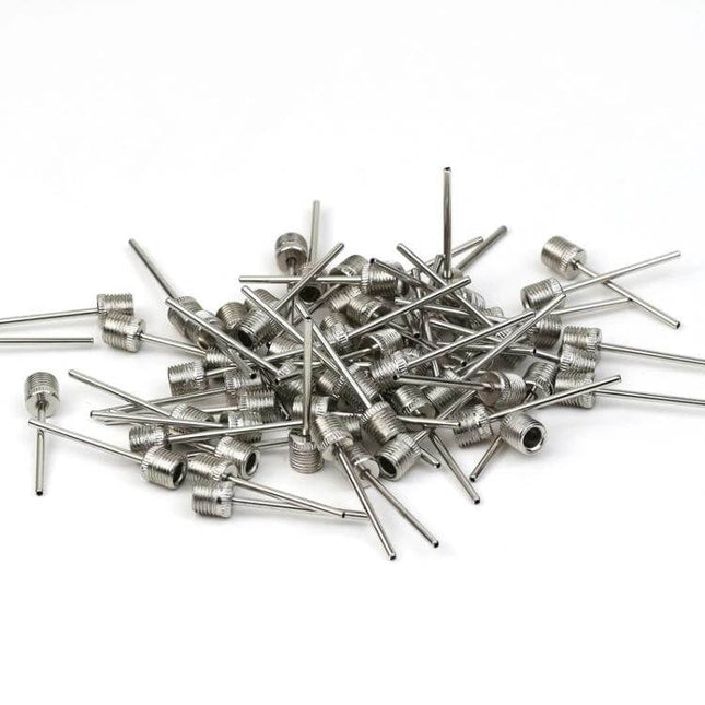 Portable Pump Needle for Yoga Balance Pad and Sports Balls - compact metal inflation needles on white background, 210mm lightweight design