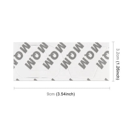 Decorative Metal V6 Shaped Sticker for Car Body Use on adhesive backing showing dimensions 9cm x 3.2cm for easy car hood or body application