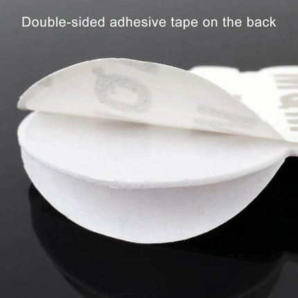 Decorative Metal V6 Shaped Sticker for Car Body Use showing double-sided adhesive tape on the back for easy application