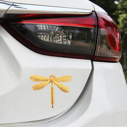 Dragonfly Shaped Metal Decorative Sticker for Car Bodies