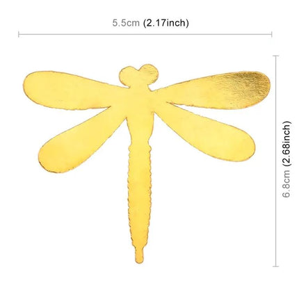 Dragonfly Shaped Metal Decorative Sticker for Car Bodies