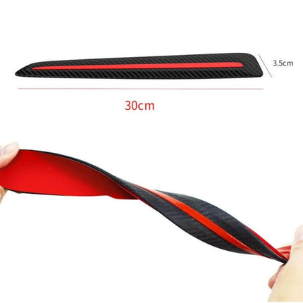 Durable Anti-Collision Car Bumper Guard Strip for Vehicle Protection black red TPE PP 30cm flexible profile