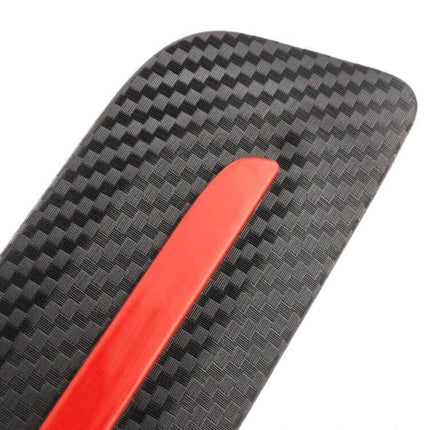 Durable Anti-Collision Car Bumper Guard Strip for Vehicle Protection black textured TPE bumper protector with red adhesive strip