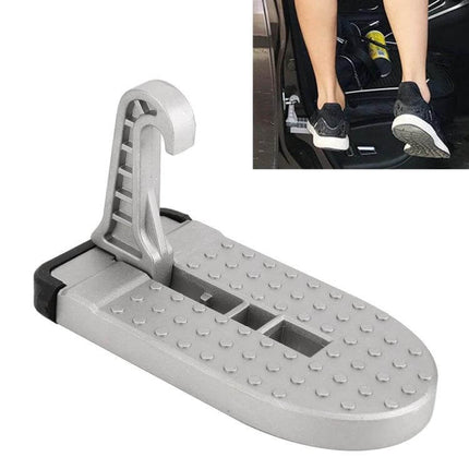 Car Door Sill Step Pads Black Anti Slip Metal Pedals – black metal anti-slip door sill pad for safer entry in sedans, SUVs, compact cars