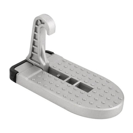 Car Door Sill Step Pads Black Anti Slip Metal Pedals - silver metal anti-slip door sill pad, textured grip, corrosion-resistant, universal fit under 15cm