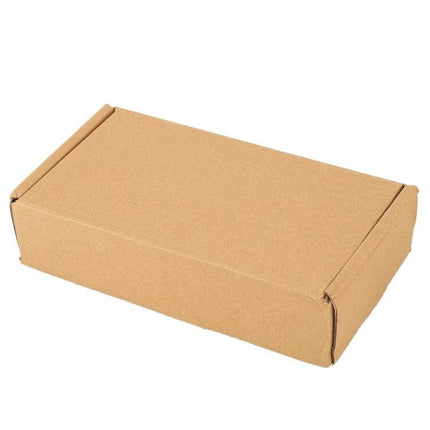 Car Door Sill Step Pads Black Anti Slip Metal Pedals packaged in plain brown shipping box, compact 14.8×7.5×3.5cm metal anti-slip door sill pads