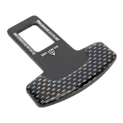 Universal 2-in-1 Carbon Fibre Seat Belt Buckle Clip for Cars - compact carbon fiber seat belt comfort clip reducing shoulder irritation