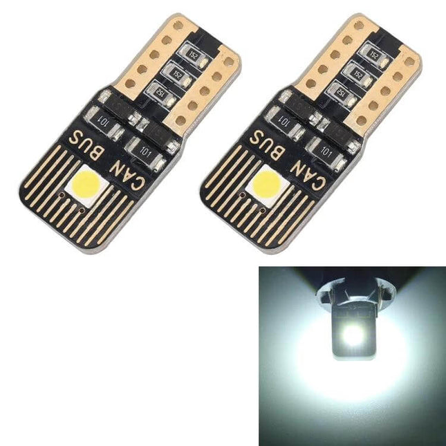 2-Pack Car Clearance Light For Exterior Use Easy Install compact LED clearance lights for trucks vans trailers RVs with easy mount and bright white output