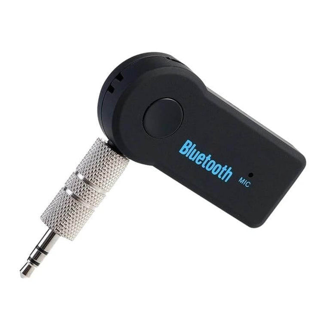 Portable Bluetooth Music Receiver For Stereo Speakers Single Channel Hands Free compact 3.5mm adapter for wired speakers with hands-free mic
