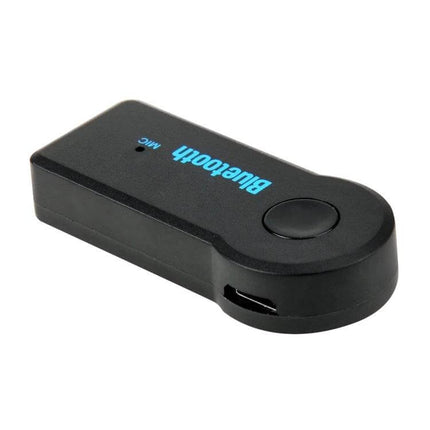 Portable Bluetooth Music Receiver For Stereo Speakers Single Channel Hands Free black compact dongle with 3.5mm for hands-free streaming