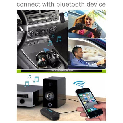 Portable Bluetooth Music Receiver For Stereo Speakers Single Channel Hands Free - compact 3.5mm adapter streaming phone audio to speakers and car
