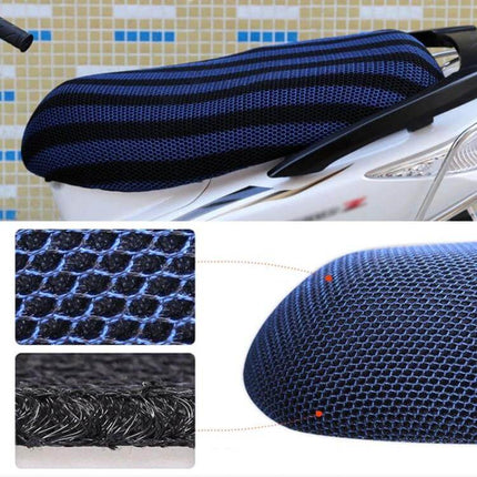 Waterproof Motorcycle Seat Cover for All-Weather Protection, XXL Size - blue anti-skid breathable mesh cover on scooter seat